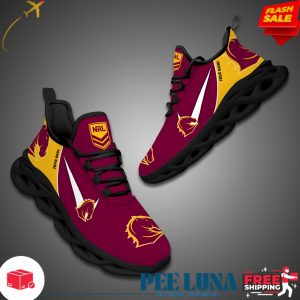 BRISBANE BRONCOSPERSONALIZED NRL MAX SOUL SHOES