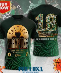 Boston Celtics 3D Apparel T- Shirt PLU 30