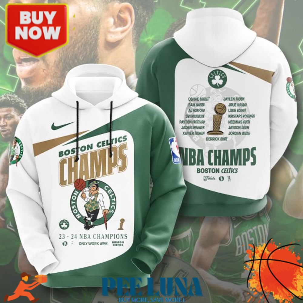 Boston Celtics 3D Apparel Hoodie – PLU 40