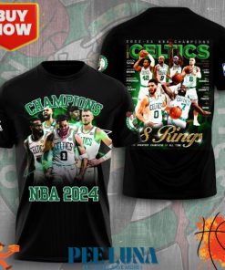 Boston Celtics 3D Apparel T- Shirt PLU 33