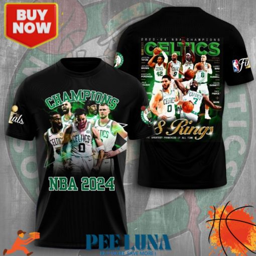 Boston Celtics 3D Apparel T- Shirt PLU 33