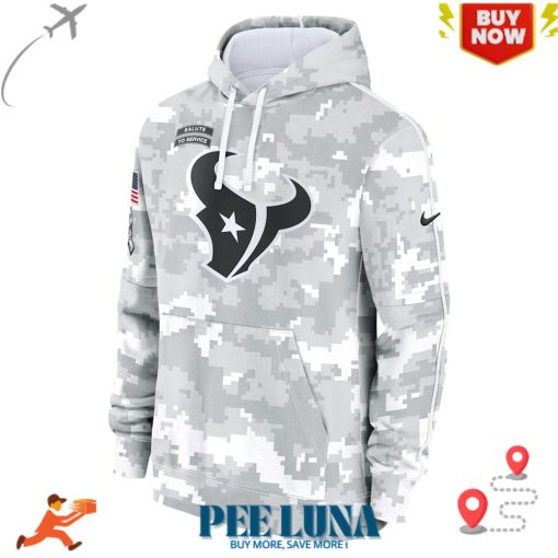 HOUSTON TEXANS NIKE 2024 SALUTE TO SERVICE CLUB FLEECE PULLOVER HOODIE