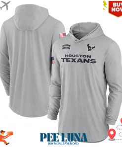 HOUSTON TEXANS NIKE 2024 SALUTE TO SERVICE LIGHTWEIGHT PERFORMANCE LONG SLEEVE HOODED T-SHIRT