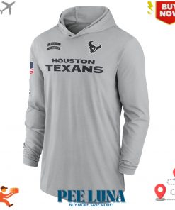 HOUSTON TEXANS NIKE 2024 SALUTE TO SERVICE LIGHTWEIGHT PERFORMANCE LONG SLEEVE HOODED TSHIRT 2