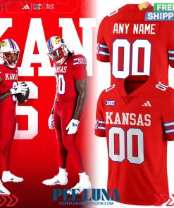 KANSAS FOOTBALL UNVEILS NEW RED UNIFORMS 2024