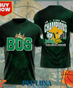 Boston Celtics 3D Apparel T- Shirt PLU 29