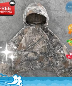 RUGGED CAMO PATTERNED COMFY HOODIE