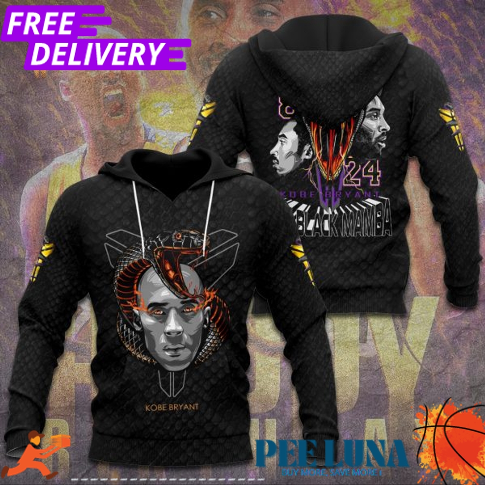 Kobe Bryant 3D Apparel Hoodie – PLU 92