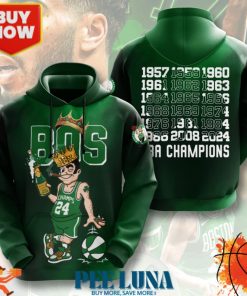 Boston Celtics 3D Apparel Hoodie – PLU 43