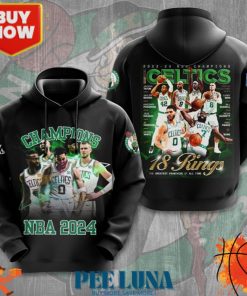 Boston Celtics 3D Apparel Hoodie – PLU 42