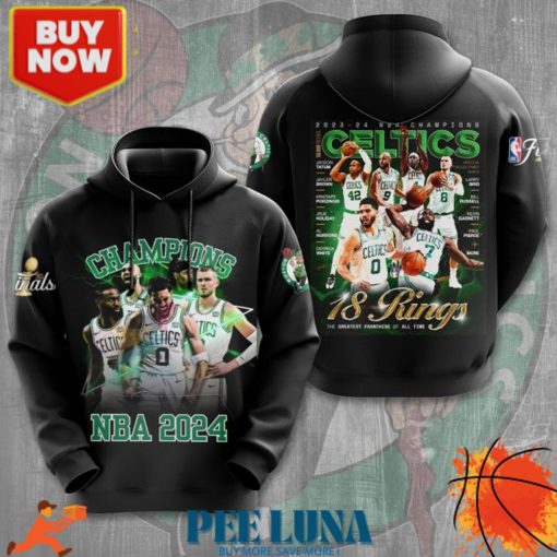 Boston Celtics 3D Apparel Hoodie – PLU 42