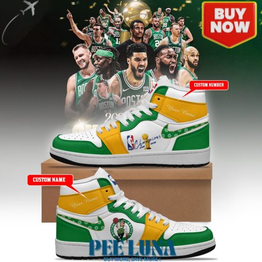 Boston Celtics Personalized NBA AJ1 For Our 18th NBA CUP