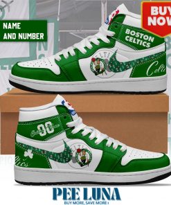 Boston Celtics Personalized NBA Sneaker Boots . Limited Edition