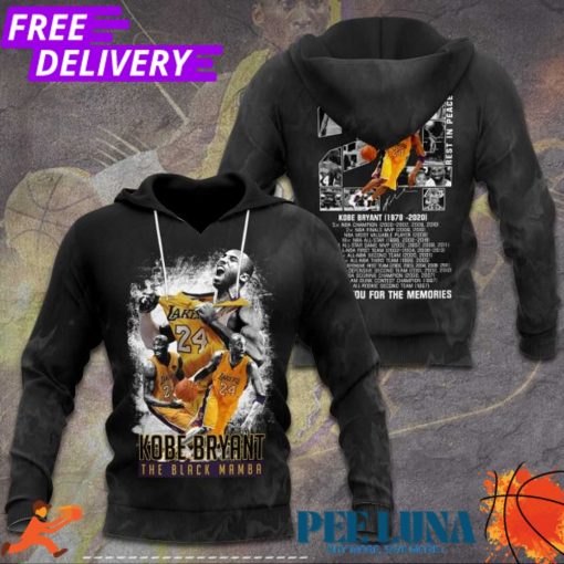 Kobe Bryant 3D Apparel Hoodie – PLU 86