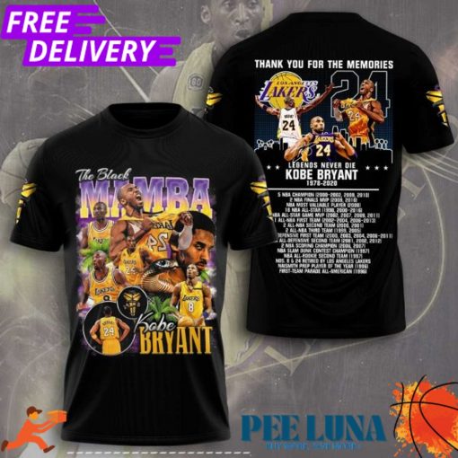 Kobe Bryant 3D Apparel  T-Shirt PLU 79