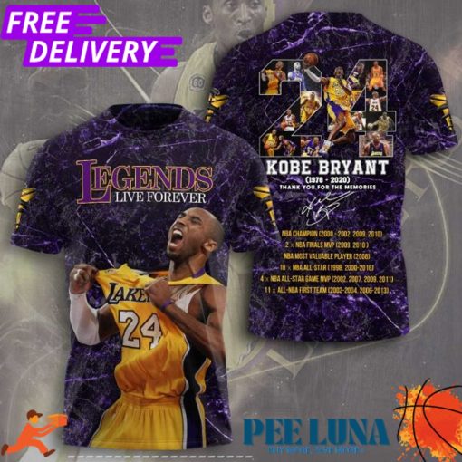 Kobe Bryant 3D Apparel T-Shirt PLU 81