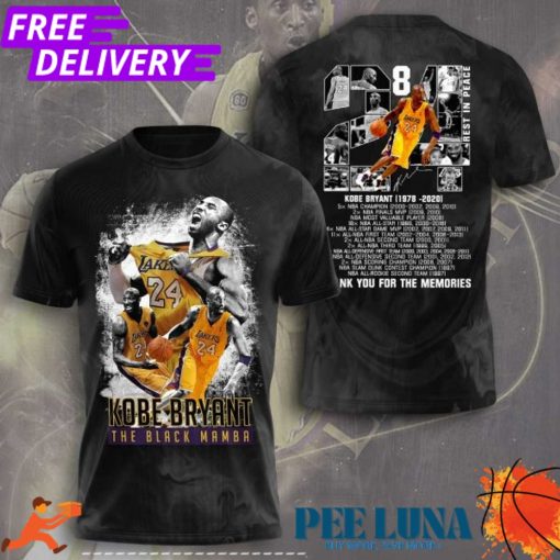 Kobe Bryant 3D Apparel T-Shirt PLU 85