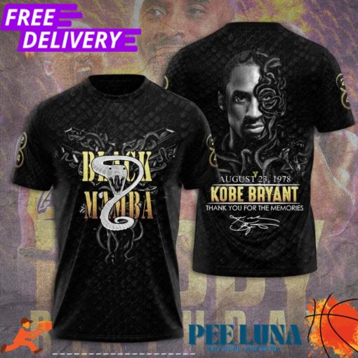 Kobe Bryant 3D Apparel T-Shirt  PLU 95