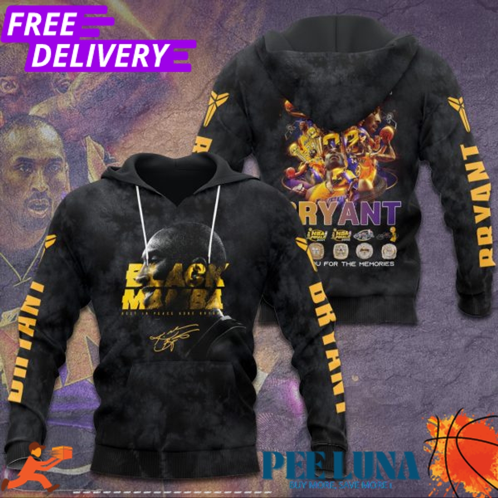 Kobe Bryant x Los Angeles Lakers 3D Apparel Hoodie – PLU 68