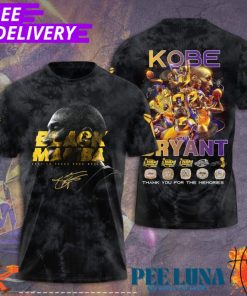 Kobe Bryant x Los Angeles Lakers 3D Apparel T-Shirt PLU 67