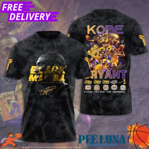 Kobe Bryant x Los Angeles Lakers 3D Apparel T-Shirt PLU 67