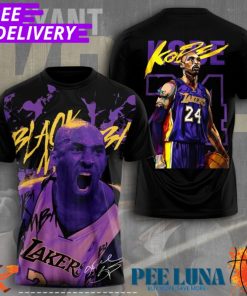 Kobe Bryant x Los Angeles Lakers 3D Apparel T-Shirt PLU 69