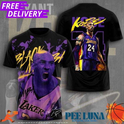 Kobe Bryant x Los Angeles Lakers 3D Apparel T-Shirt PLU 69