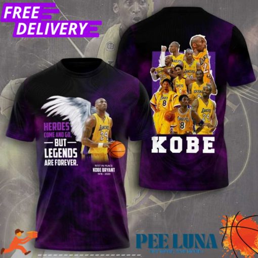 Kobe Bryant x Los Angeles Lakers 3D Apparel T-Shirt PLU 74