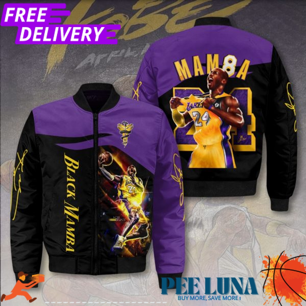 Kobe Bryant x Los Angeles Lakers 3D Bomber Jacket – PLU 106