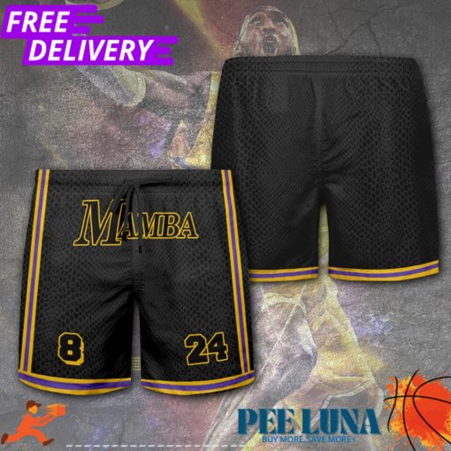 Kobe Bryant x Los Angeles Lakers 3D Shorts – PLU 121