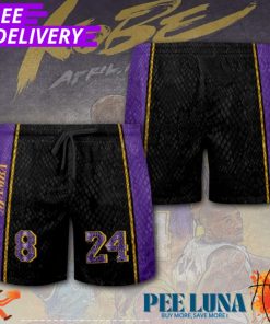 Kobe Bryant x Los Angeles Lakers 3D Shorts – PLU 122