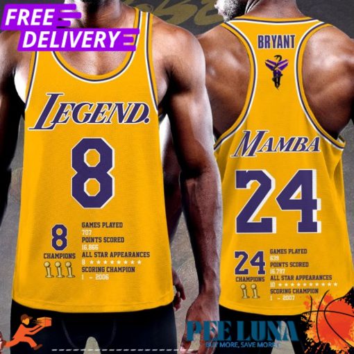 Kobe Bryant x Los Angeles Lakers Y-Back Muscle Tank Top – PLU 84