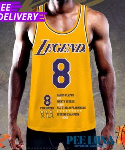 Kobe Bryant x Los Angeles Lakers YBack Muscle Tank Top PLU 84