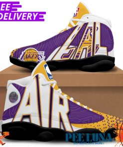 Los Angeles Lakers NBA Playoff Sneakers AJ13