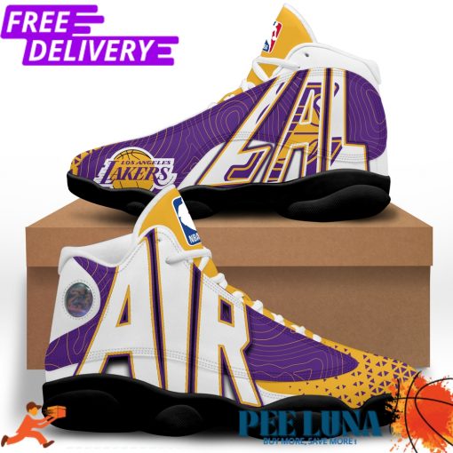 Los Angeles Lakers NBA Playoff Sneakers AJ13