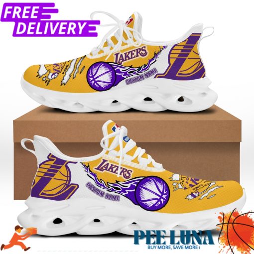 Los Angeles Lakers Sneakers Shoes Personalized