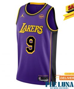 Los Angeles Lakers Nike Icon Swingman Jersey NBA 2024 Draft Pick Bronny James Jr Unisex 2