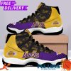 NBA Los Angeles Lakers AJ13 Bee Custom Name Shoes