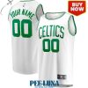 Men’s Fanatics Kelly Green Boston Celtics Fast Break Custom Replica Jersey