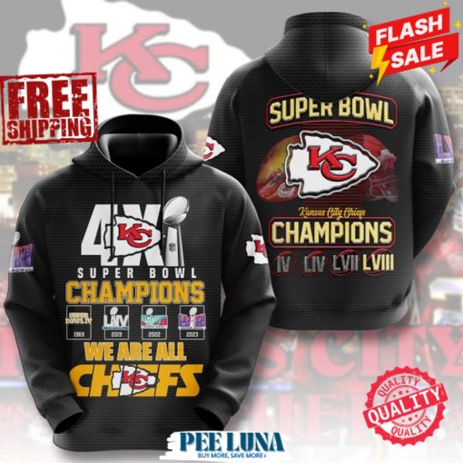 Kansas City Chiefs 3D Apparel Hoodie  – PLU 173