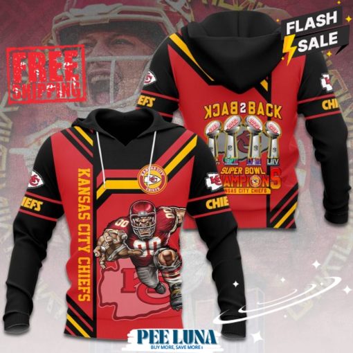 Kansas City Chiefs 3D Apparel Hoodie – PLU 195