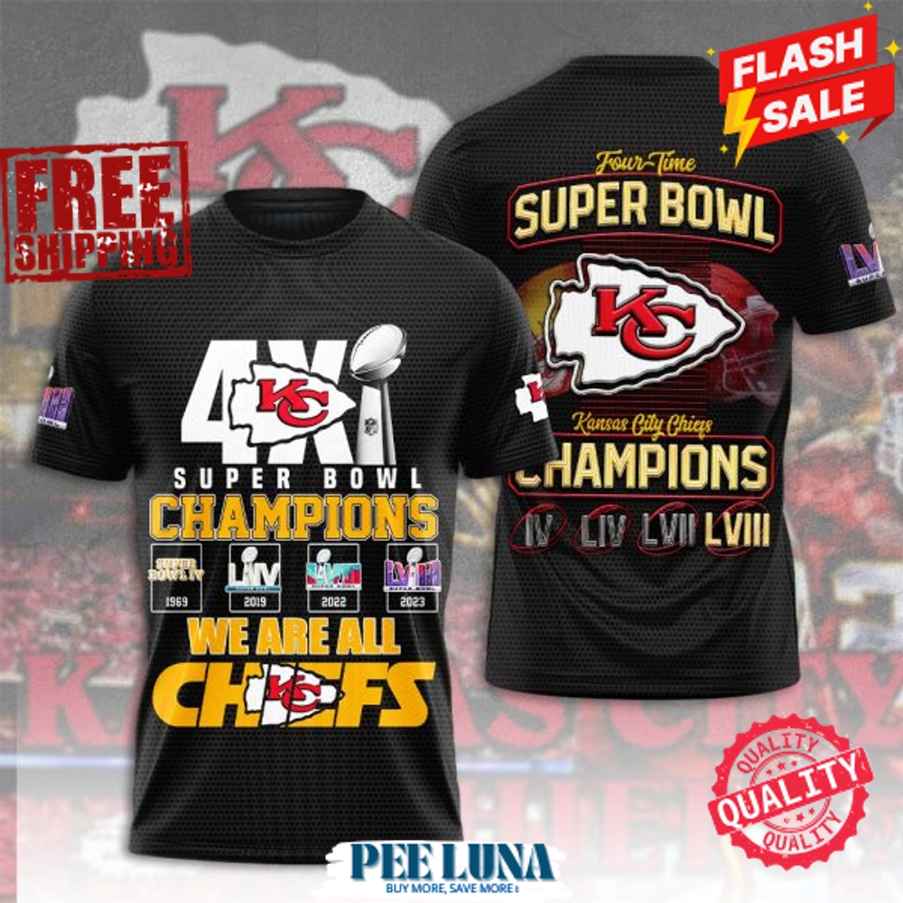 Kansas City Chiefs 3D Apparel T-Shirt PLU 172