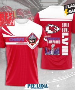 Kansas City Chiefs 3D Apparel T-Shirt PLU 184