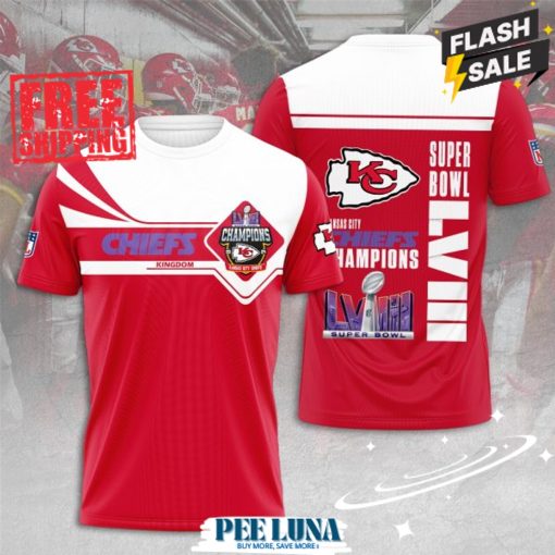 Kansas City Chiefs 3D Apparel T-Shirt PLU 184