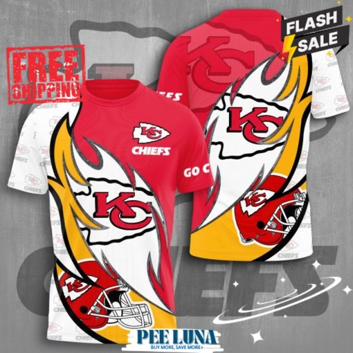 Kansas City Chiefs 3D Apparel T-Shirt PLU 192