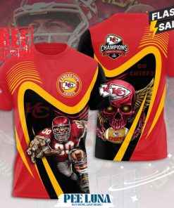 Kansas City Chiefs 3D Apparel T-Shirt PLU 198