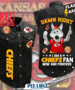 Kansas City Chiefs 3D Lightweight Sleeveless Denim Shirt – PLU  200