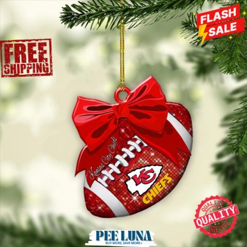 Kansas City Chiefs Custom Shape 2-sided Acrylic Ornament – PLU 160