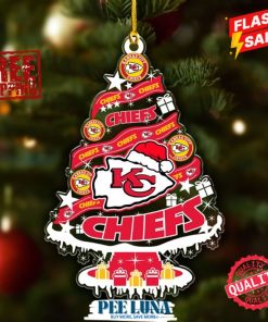 Kansas City Chiefs Custom Shape Clear 1-sided Acrylic Ornament – PLU 159