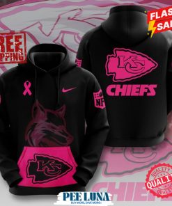 Kansas City Chiefs x Breast Cancer Awareness 3D Apparel Hoodie – PLU 167